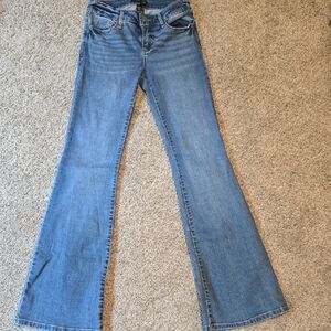 Sincerely Jules Blue Flare Wide Leg Jeans